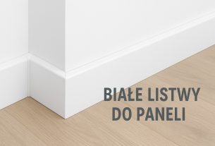 Białe listwy do paneli